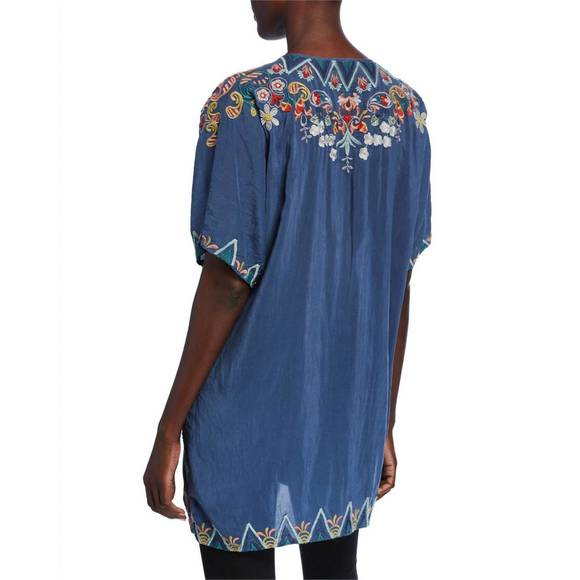 NEW JOHNNY WAS tamaya tunic in twilight blue - Picture 2 of 2